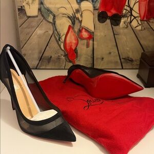 Christian Louboutin Black and Red Heels